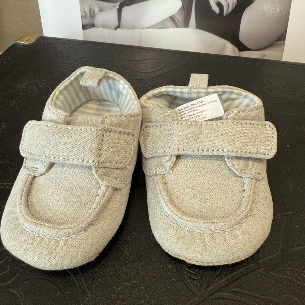 Gray Baby Loafers